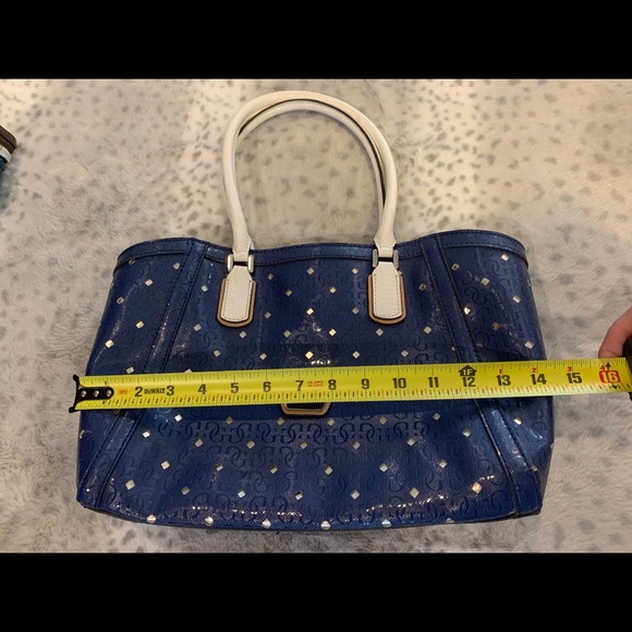 Guess Blue Diamond Shoulder Hand Bag - Picture 5 of 5